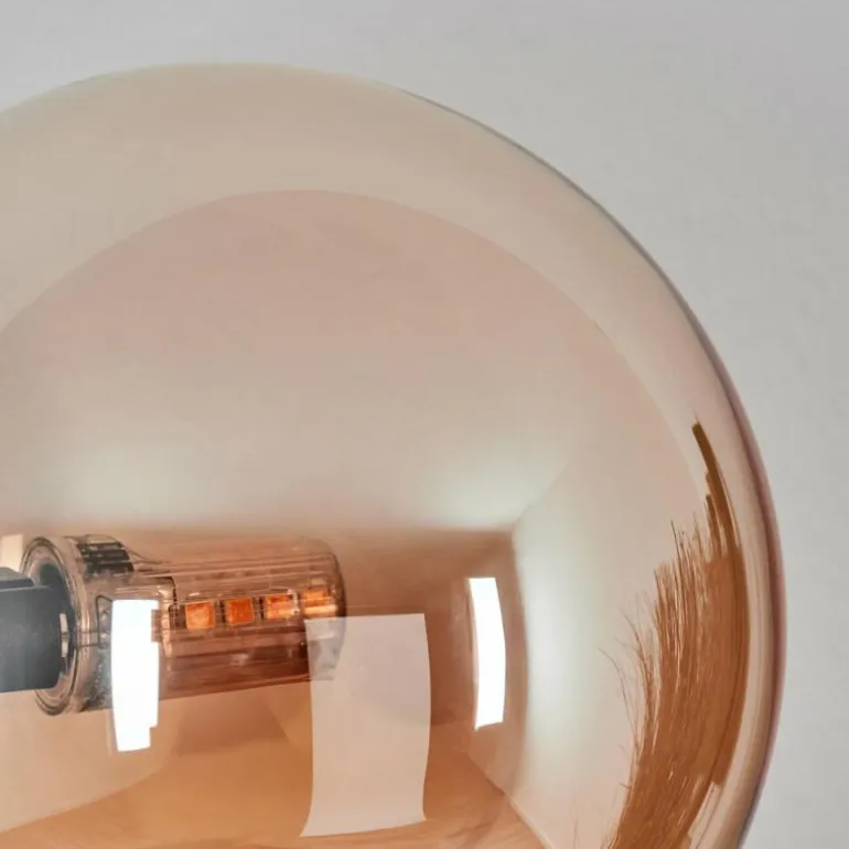 Chehalis Boule lumineuse, Applique murale 23 cm Ambre, Fumé, 3 lumières