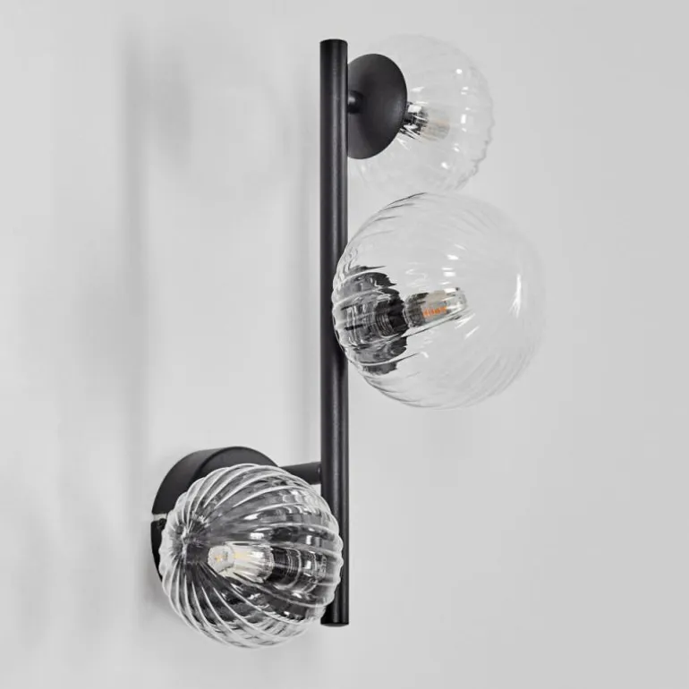Chehalis Boule lumineuse 23 cm Clair, 3 lumières