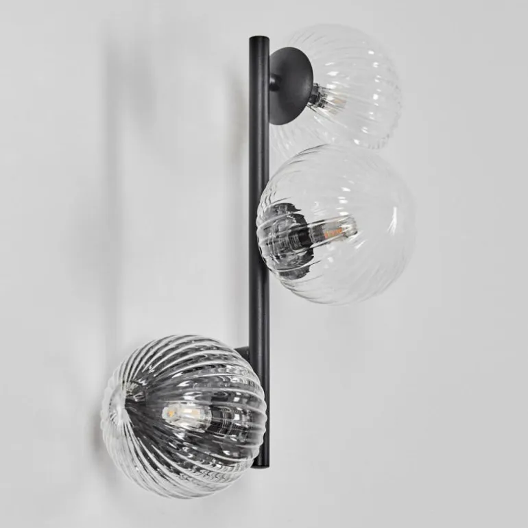 Chehalis Boule lumineuse 23 cm Clair, 3 lumières