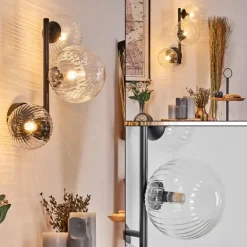 Chehalis Boule lumineuse 36.5 cm Clair, 3 lumières
