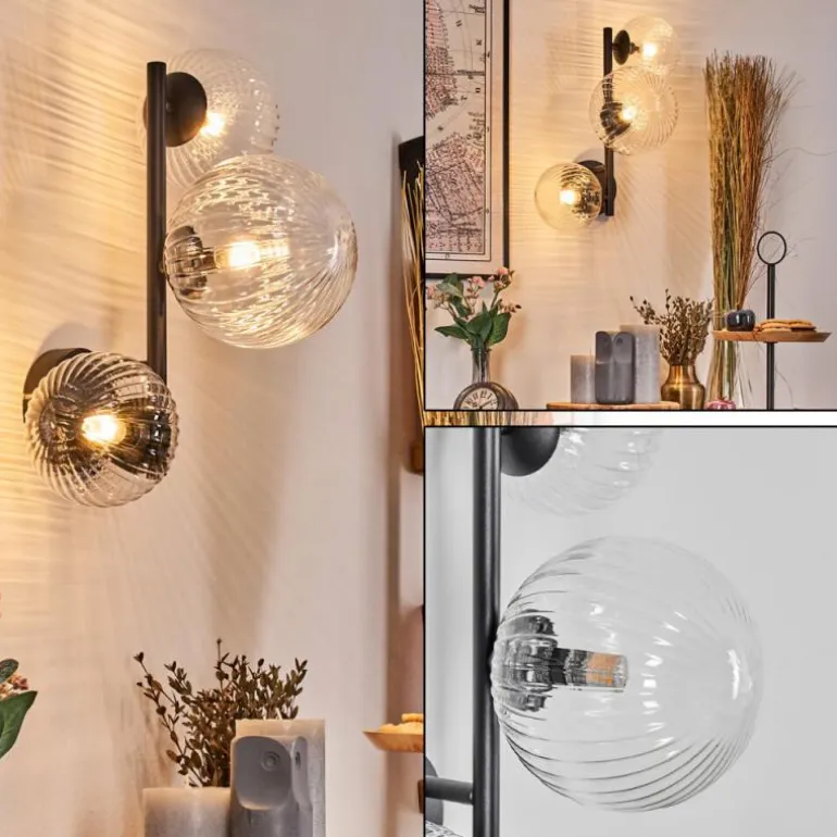 Chehalis Boule lumineuse 36.5 cm Clair, 3 lumières