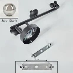 Chehalis Boule lumineuse Fumé, 3 lumières