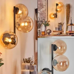 Chehalis Boule lumineuse Ambre, 3 lumières