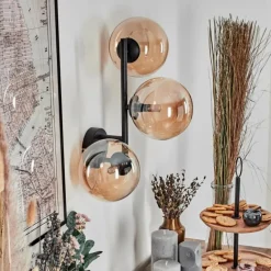 Chehalis Boule lumineuse Ambre, 3 lumières