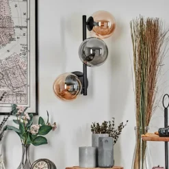 Chehalis Boule lumineuse Ambre, 3 lumières