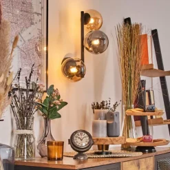 Chehalis Boule lumineuse Ambre, 3 lumières