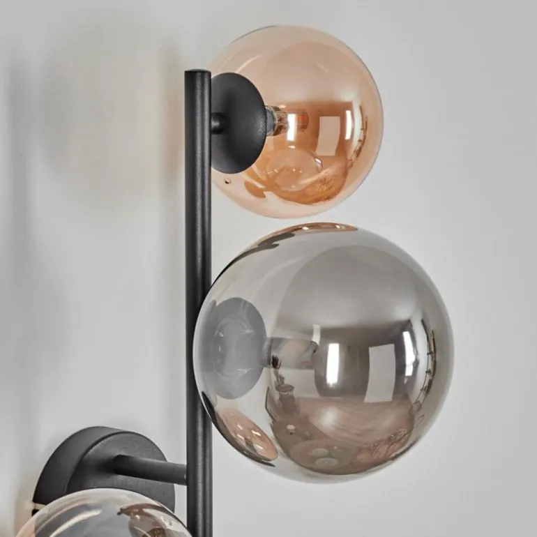 Chehalis Boule lumineuse, Applique murale Ambre, Fumé, 3 lumières