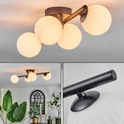 Chehalis Plafonnier Blanc, 4 lumières
