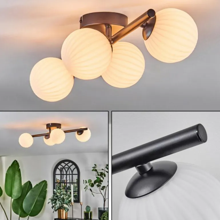 Chehalis Plafonnier Blanc, 4 lumières