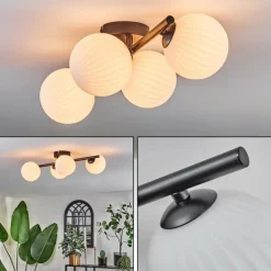 Chehalis Plafonnier Blanc, 4 lumières