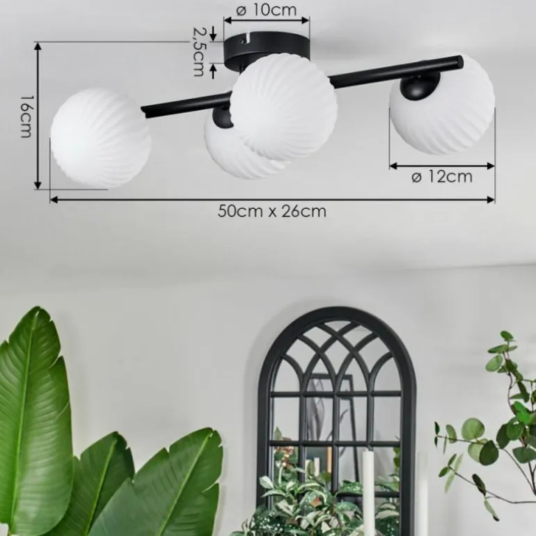 Chehalis Plafonnier Blanc, 4 lumières