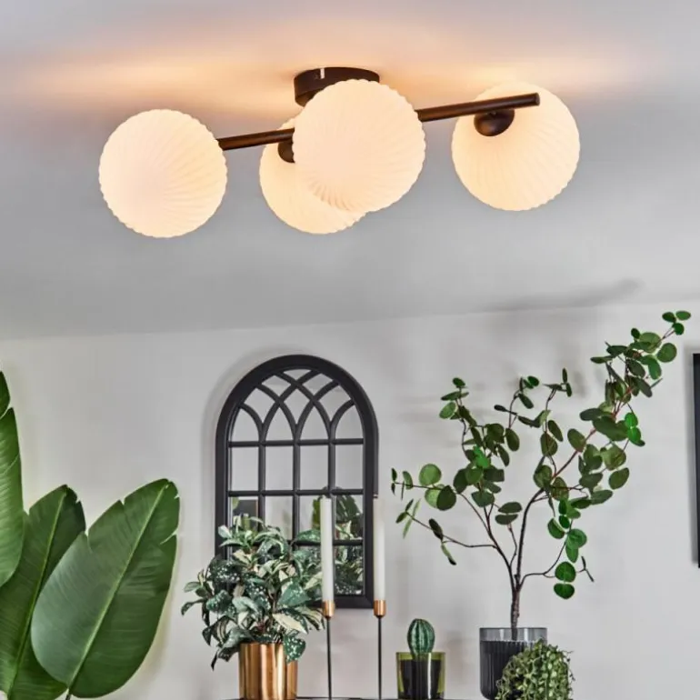Chehalis Plafonnier Blanc, 4 lumières