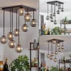 Chehalis Plafonnier, Boule lumineuse Fumé, 9 lumières