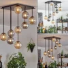 Chehalis Plafonnier, Boule lumineuse Ambre, Fumé, 9 lumières