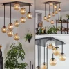 Chehalis Plafonnier, Boule lumineuse Ambre, 9 lumières
