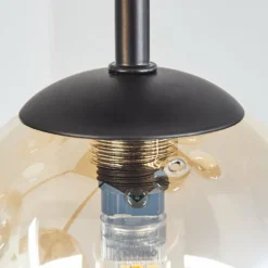 Chehalis Plafonnier, Boule lumineuse Ambre, Clair, 9 lumières