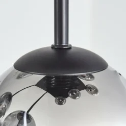 Chehalis Plafonnier, Boule lumineuse Ambre, Clair, Fumé, 9 lumières