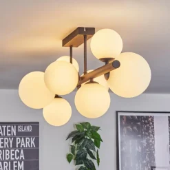 Chehalis Plafonnier, Boule lumineuse Blanc, 8 lumières