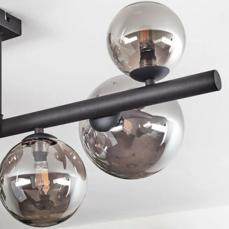 Chehalis Plafonnier, Boule lumineuse Fumé, 8 lumières