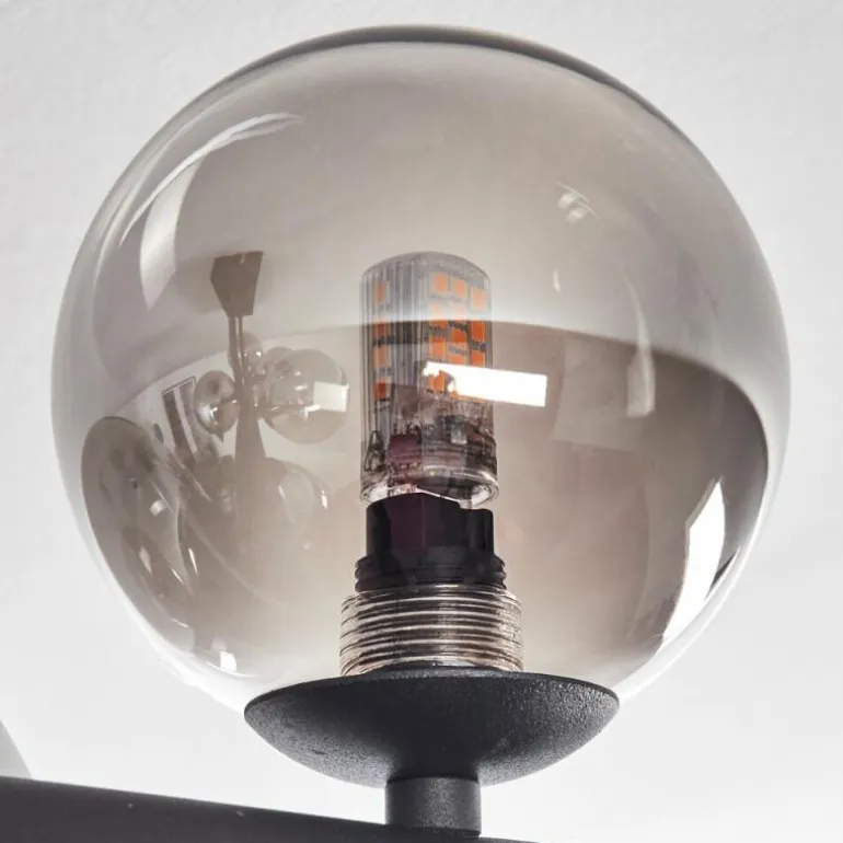 Chehalis Plafonnier, Boule lumineuse Fumé, 8 lumières