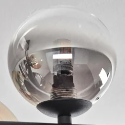 Chehalis Plafonnier, Boule lumineuse Ambre, Clair, Fumé, 8 lumières