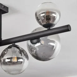 Chehalis Plafonnier, Boule lumineuse Clair, Fumé, 8 lumières