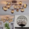 Chehalis Plafonnier, Boule lumineuse 76 cm Fumé, 12 lumières