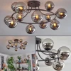 Chehalis Plafonnier, Boule lumineuse 76 cm Chrome, Fumé, 12 lumières