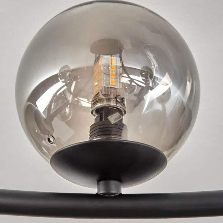 Chehalis Plafonnier, Boule lumineuse Fumé, 12 lumières
