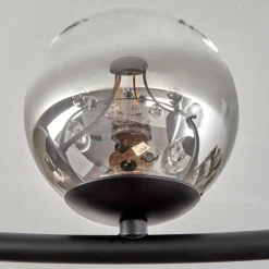 Chehalis Plafonnier, Boule lumineuse 76 cm Clair, Fumé, 12 lumières