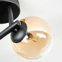 Chehalis Plafonnier, Boule lumineuse Ambre, Clair, 3 lumières