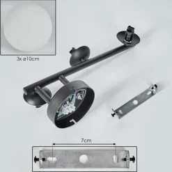 Chehalis Plafonnier, Boule lumineuse Blanc, 3 lumières