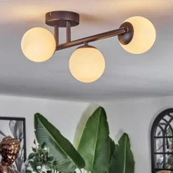 Chehalis Plafonnier, Boule lumineuse Blanc, 3 lumières