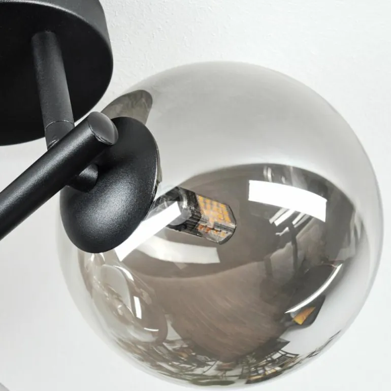Chehalis Plafonnier, Boule lumineuse Fumé, 3 lumières