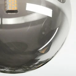 Chehalis Plafonnier, Boule lumineuse Fumé, 3 lumières