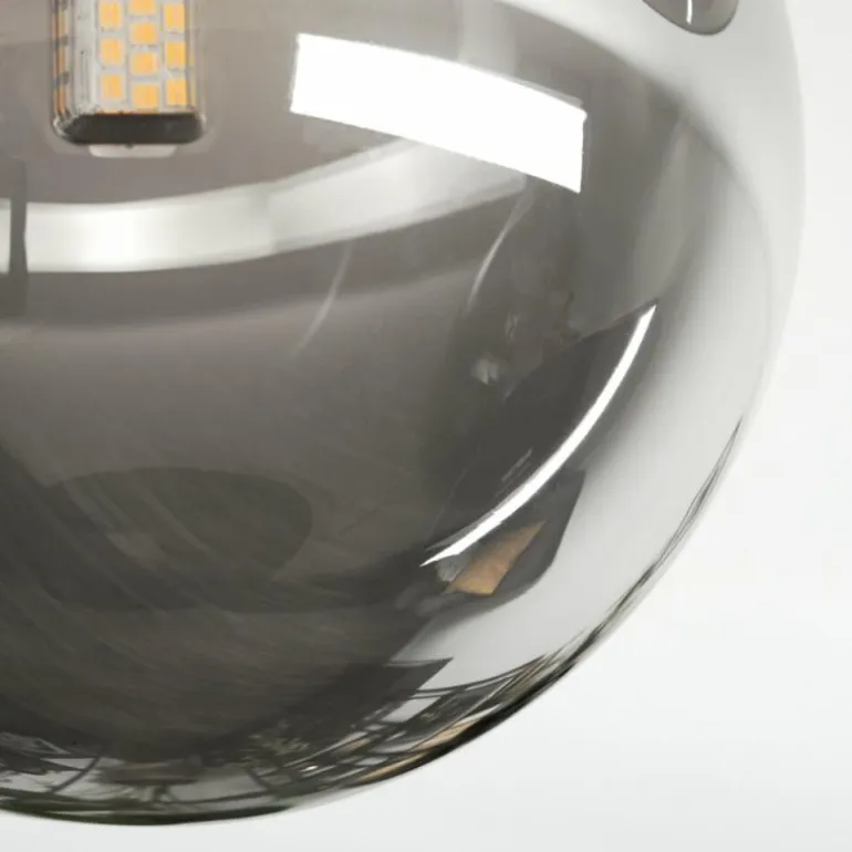Chehalis Plafonnier, Boule lumineuse Fumé, 3 lumières