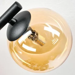 Chehalis Plafonnier, Boule lumineuse 23 cm Ambre, Fumé, 3 lumières