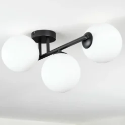 Chehalis Plafonnier, Boule lumineuse Blanc, 3 lumières