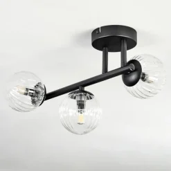 Chehalis Plafonnier, Boule lumineuse Clair, 3 lumières