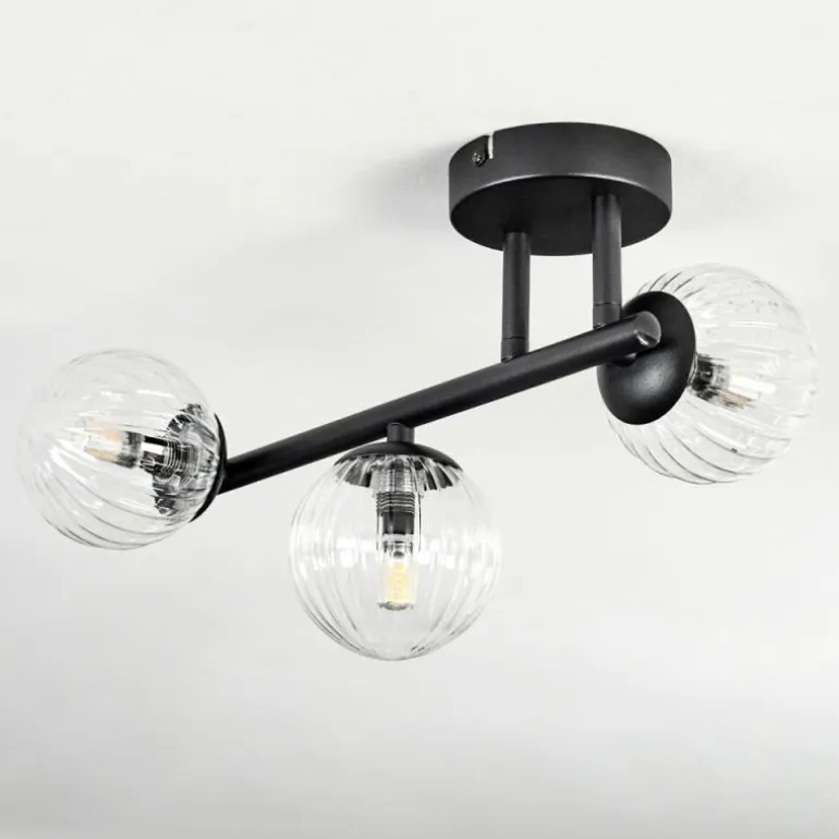 Chehalis Plafonnier, Boule lumineuse Clair, 3 lumières