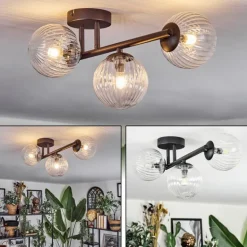 Chehalis Plafonnier, Boule lumineuse Clair, 3 lumières