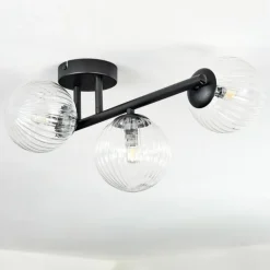Chehalis Plafonnier, Boule lumineuse Clair, 3 lumières