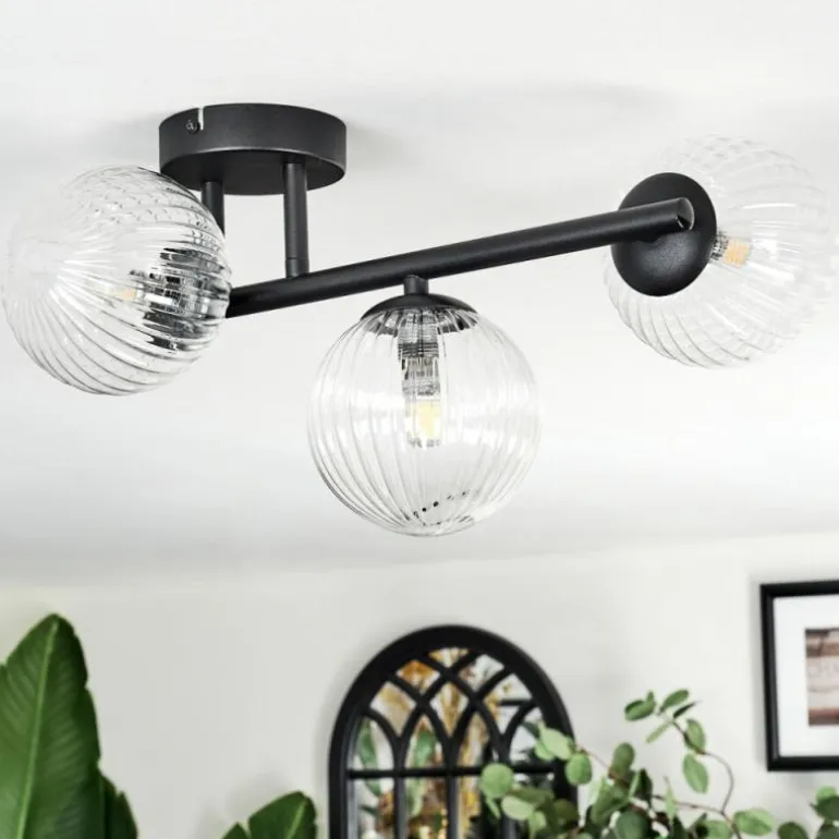 Chehalis Plafonnier, Boule lumineuse Clair, 3 lumières
