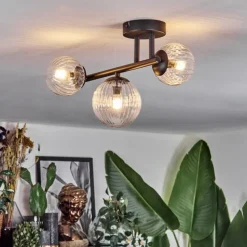 Chehalis Plafonnier, Boule lumineuse Clair, 3 lumières