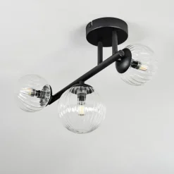 Chehalis Plafonnier, Boule lumineuse Clair, 3 lumières