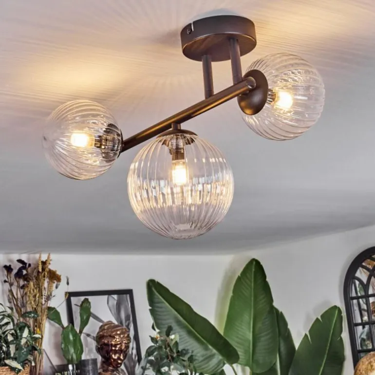 Chehalis Plafonnier, Boule lumineuse Clair, 3 lumières