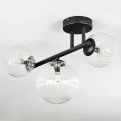 Chehalis Plafonnier, Boule lumineuse Clair, 3 lumières