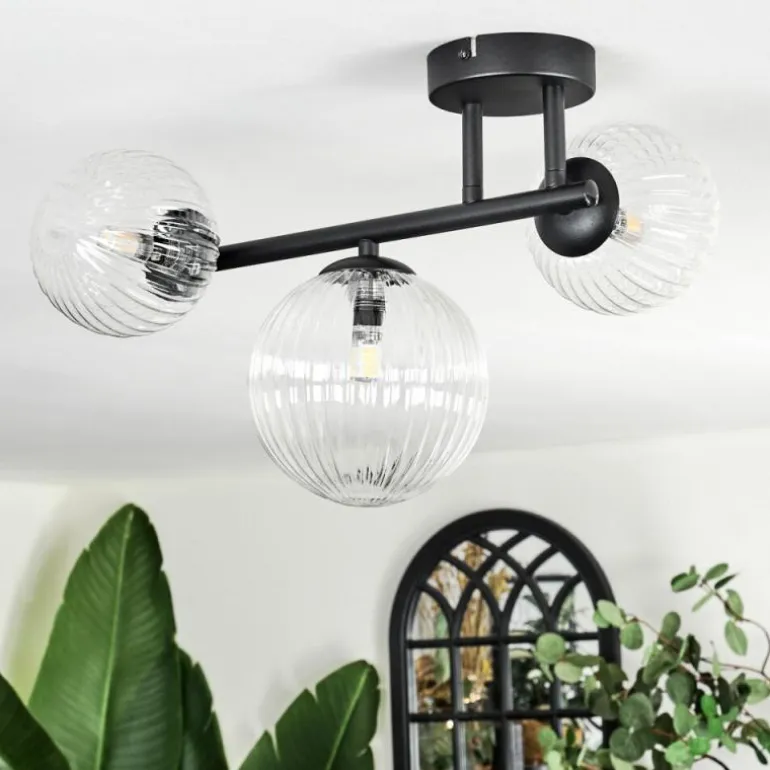 Chehalis Plafonnier, Boule lumineuse Clair, 3 lumières