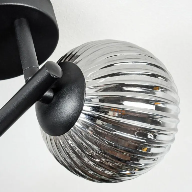 Chehalis Plafonnier, Boule lumineuse Fumé, 3 lumières