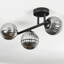 Chehalis Plafonnier, Boule lumineuse Fumé, 3 lumières